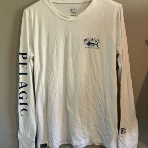 Pelagic White Long Sleeve Shirt